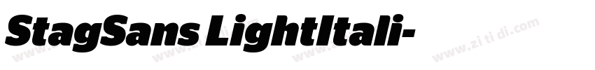 StagSans LightItali字体转换